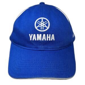 Yamaha Baseball Cap Blue One Size Japan Trip 2007 Embroidered Logo Buckle Hat